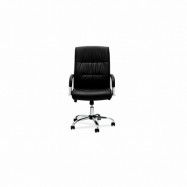 Rex kontorsstol med tiltfunktion - svart konstläder, med armstöd