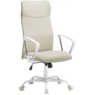 SONGMICS Kontorsstol, Ergonomisk Snurrstol, Stoppad Sits, Tygöverdrag, Justerbar och Tiltbar