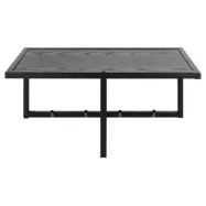 ACT NORDIC Seaford kl&auml;dh&auml;ngare, m. 4 krokar - svart askmelamin och svartmetall