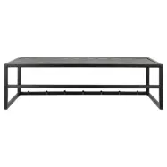 ACT NORDIC Seaford kl&auml;dh&auml;ngare, m. 7 krokar - svart askmelamin och svartmetall