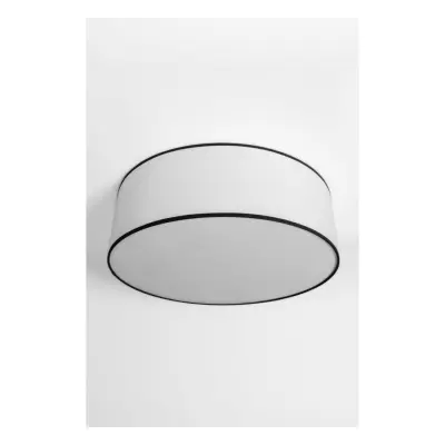 Alde&Lind Plafond Theo D48 E27x3 bomull vit/svart