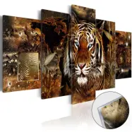 Artgeist bild - Golden Jungle, på plexiglas, två storlekar 200x100