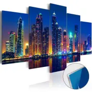 Artgeist bild - Nights in Dubai, på plexiglas, två storlekar 100x50