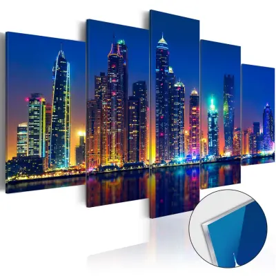 Artgeist bild - Nights in Dubai, på plexiglas, två storlekar 200x100