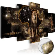 ARTGEIST bild på akrylglas - Golden Lion [Glass] 100x50