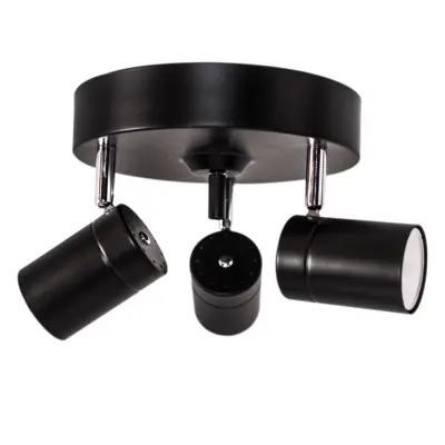 Correct takspot 3-låg, mattsvart