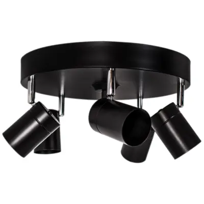 Correct takspot 5-låg, mattsvart