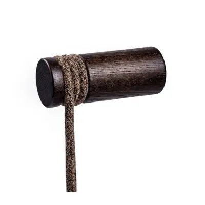 Creative cables Rolé, kabelkrok i trä, väggmontering för pendellampa Wenge effect