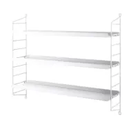 Hylla Pocket String Metall Vit