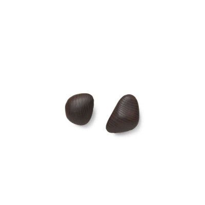 Ferm Living - Cairn Hooks Set of 2 Mörk Brown