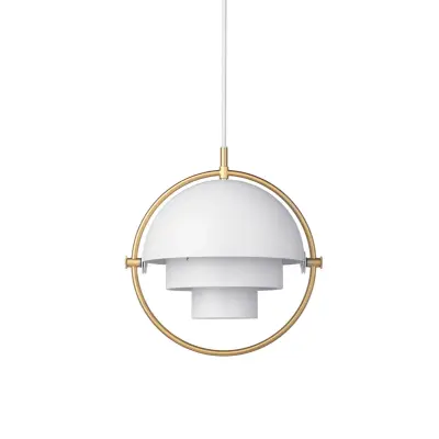 GUBI - Multi-Lite Taklampa S Brass/White