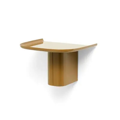 HAY - Korpus vägghylla med klädkrokar, brun, 35 cm