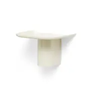 HAY - Korpus vägghylla med klädkrokar, krämvit, 35 cm