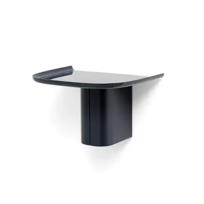 HAY - Korpus vägghylla med klädkrokar, mörkblå, 35 cm