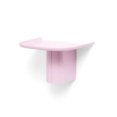 HAY - Korpus vägghylla med klädkrokar, rosa, 35 cm