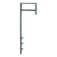 HOUSE NORDIC Trento vägghängd klädställning, med 3 krokar och 1 klädstång - grön metall