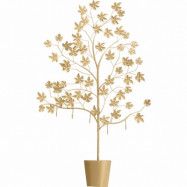 KARE DESIGN Leafline Gold klädhängare, med 5 krokar - guld stål