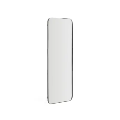 KAVE HOME Marco väggspegel, rektangulär - spegelglas och svart metall (30x100)