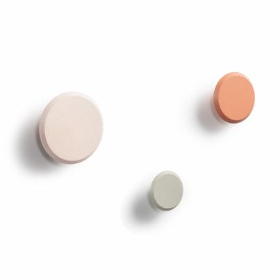 KAVE HOME Nadua krok - flerfärgat bokträ (set om 3)