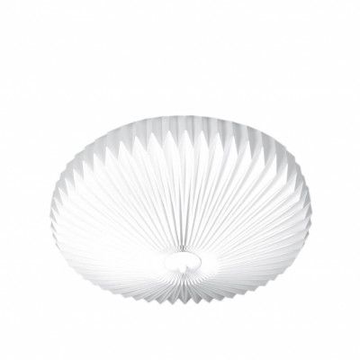 Linn plafond, vit plissé 50cm