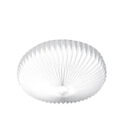 Linn plafond, vit plissé 50cm