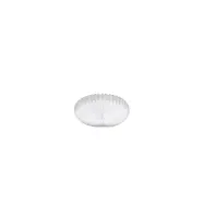 Linn plafond, vit plissé 70cm
