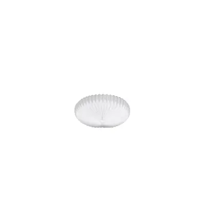 Linn plafond, vit plissé 70cm