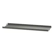 Metallhyllplan låg 58x20 Mörkgrå