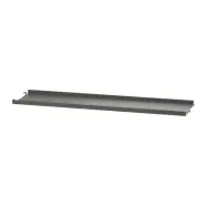 Metallhyllplan låg 78x20 Mörkgrå