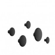 Muuto - Dots Wood Set Of 5 Black
