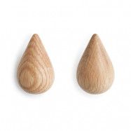 Normann Copenhagen - Dropit Hooks Large 2 pcs. Oak