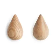 Normann Copenhagen - Dropit Väggkrok 2 pcs. Large Oak