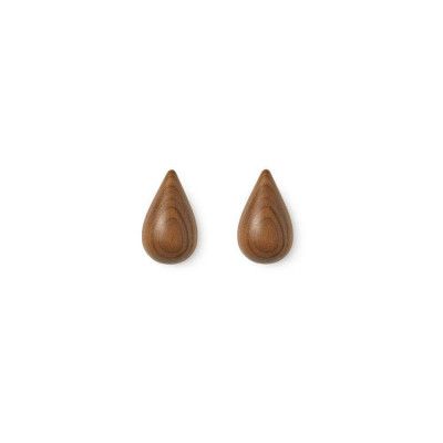Normann Copenhagen - Dropit Väggkrok 2 pcs. Small Walnut