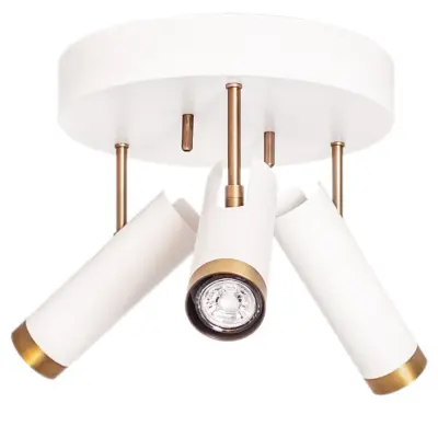 Puls takspot 3-låg, mattvit