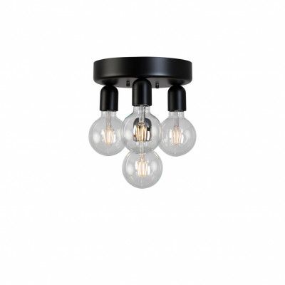 Regal 4 plafond, mattsvart 23cm