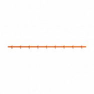 Relief Relief kroklist large 123 cm Orange