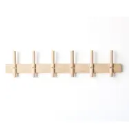 ROON &amp; RAHN Reces kl&auml;dh&auml;ngare, med 6 krokar - ljus ek med