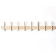 ROON &amp; RAHN Reces kl&auml;dh&auml;ngare, med 8 krokar - ljus ek med