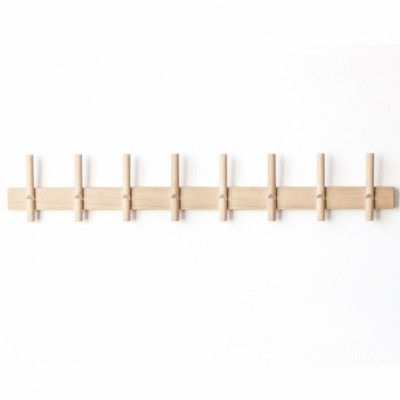 ROON & RAHN Reces klädhängare, med 8 krokar - ljus ek med