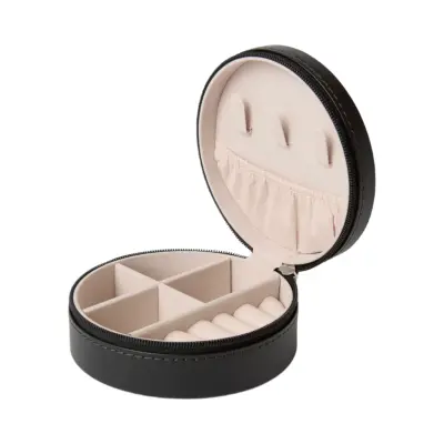 Smyckesskrin Jackie rund svart