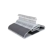SONGMICS CRP41G-50 klädgalge, med U-formadöppning, 360° roterbar krok, halkfri - metall och ljusgrå/mörkgrå plast (50-pack)