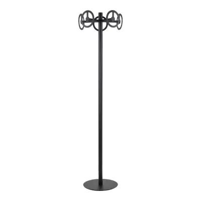 SPINDER DESIGN Circle Bejtänt, med 5 Krokar - Matt Svart Stål (Ø 40 cm)