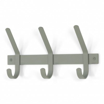 SPINDER DESIGN Dexter 3 klädhängare, w. 3 krokar - dammgrönt stål