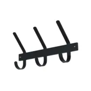 SPINDER DESIGN Dexter klädhängare, med 3 krokar - svart stål