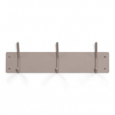 SPINDER DESIGN Fusion klädhängare, w. 3 dubbla krokar - taupe pulverlackerat stål