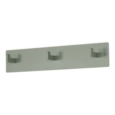 SPINDER DESIGN Leatherman 3 klädhängare, w. 3 krokar - dammgrönt stål