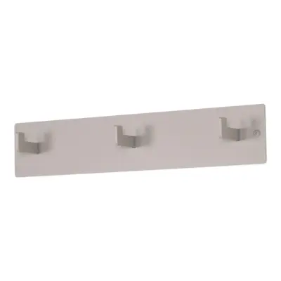 SPINDER DESIGN Leatherman 3 klädhängare, w. 3 krokar - silkeslent taupe stål