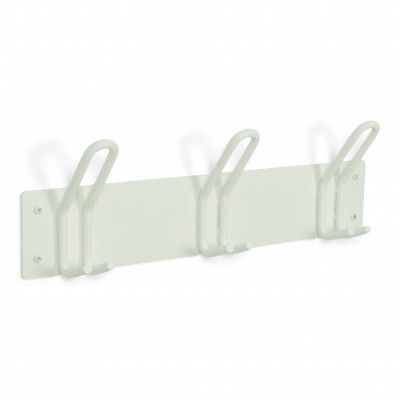 SPINDER DESIGN Miles 3 klädhängare, w. 3 krokar - vitt stål