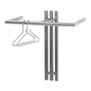 SPINDER DESIGN Senza klädhängare, med 2 krokar och hängstång - stål