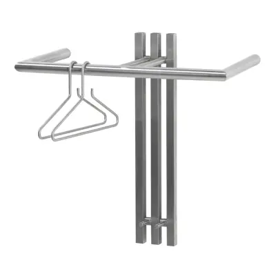 SPINDER DESIGN Senza klädhängare, med 2 krokar och hängstång - stål